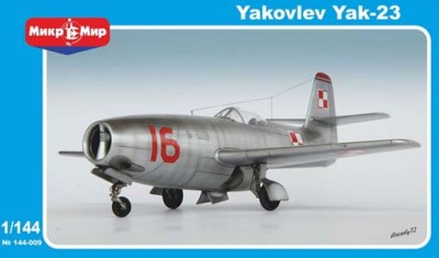 MikroMir 144-009 Самолет Як-23 (2 модели) 1/144