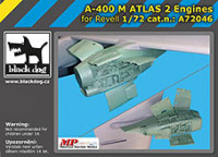 BlackDog A72046 A-400 M Atlas - two engines (REVELL) 1/72