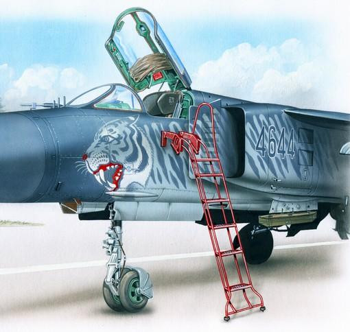 Plus model AL4038 Ladder for Mig-23 1:48