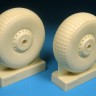 Barracuda Studios BCR32410 Avro Lancaster B Mk.I/III Mainwheels - Block Tread 1/32