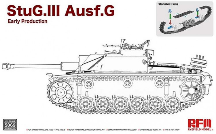 RFM 5069 StuG III Ausf. G Early (без интерьера) 1/35