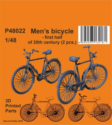 CMK P48022 Men's bicycle - 1st half of 20th century (2x) 1/48