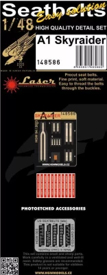 HGW 148586 Seatbelts A1 Skyraider (laser) 1/48