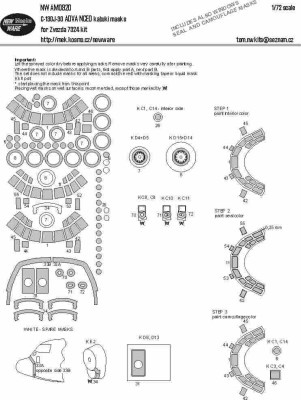 New Ware NWA-M0920 Mask C-130J-30 ADVANCED (ZVE 7324) 1/72