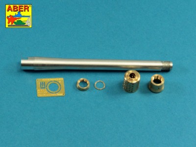 Aber 35 L-261 150mm Barrel with muzzle brake for E-100 Heavy tank with Krupp turret (designed to be used with Trumpeter kits) 1/35