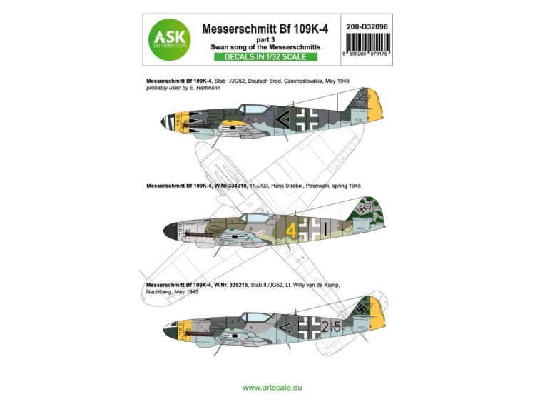 Art Scale 200-D32096 Messerschmitt Bf-109K-4 part 3 1/32