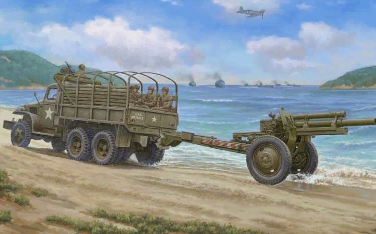 I love kit 63567 Американский грузовик CCKW-352 со 105 мм гаубицей M2A1 1/35