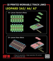 RFM 2022 Сборные рабочие траки для танков LEOPARD 2A5/A6/A7 (3D) 1/35
