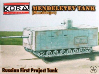 Kora Model A7227 MENDELEYEV Russian First Project Tank 1/72
