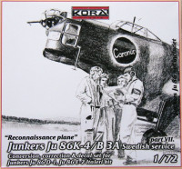 Kora Model C7233 Ju 86K-4/B3A Swedish - Conv.set (Part VII.) 1/72