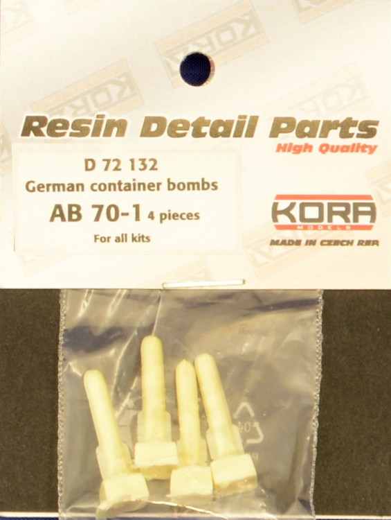Kora Model D72132 German container bombs AB 70-1 (4 pcs.) 1/72