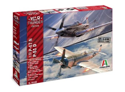 Italeri 35102 WAR THUNDER - P-47 N &amp; P-51 D 1/72