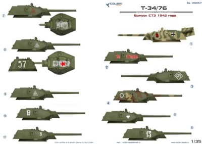 Colibri decals 35057 Т-34/76 factory STZ mod. 1942 (Part II) 1:35