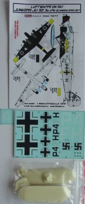Kora Model CSD7277 Ju-52/3M G4E Ski - Conversion set &amp; decal 1/72