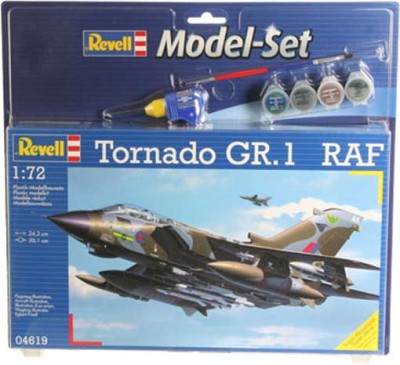 Revell 64619 Набор с красками клеем и кисточкой Самолет Tornado GR. Mk. 1 RAF 1/72