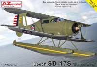 Az Model 78091 Beech SD-17S 'Staggerwing' (3x camo) 1/72