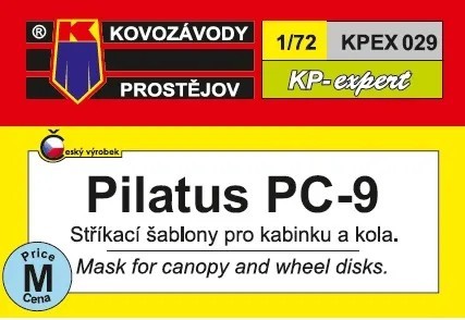 Kovozavody Prostejov EX029 Canopy&wheel mask Pilatus PC-9 1/72