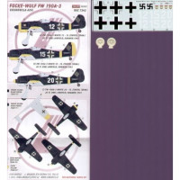 Kora Model DEC7243 Fw 190A-3 (Escuadrilla Azul) декали декали 1/72