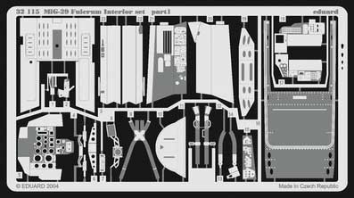 Eduard 32115 1/32 MiG-29 Interior фототравление