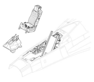 CMK 5006 F-16CJ - interior set for HAS 1/32