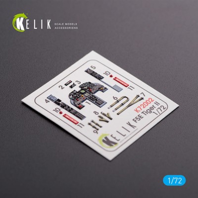 Reskit K72002 F-5E Tiger II Early series interior 3D decals for Dream Model kit Dream Model 1/72