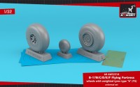 Armory ARAW32318 Boeing B-17B/B-17C/B-17D/B-17E/B-17F Flying Fortress wheels with weighted tyres type "b" 1/32