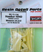 Kora Model DS72136 Hawker Hind British - Weapons set II. (AZ) 1/72