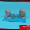 Armory ARAW48344 Boeing B-17G Flying Fortress wheels with weighted tyres type "a" 1/48
