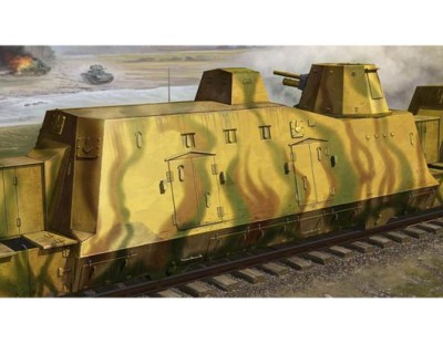 Trumpeter 01509 артиллерийский броневагон 1/35