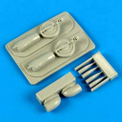 QuickBoost QB48467 P-38F Lightning air intakes &amp; B-33 supercharger 1/48
