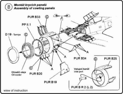 CMK 4048 Fw 190 A5/A7 - engine conversion set for TAM (BMW-801) 1/48
