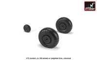 Armory ARAW72203 Junkers Ju-188A/Ju-188F/ Ju-188A-3/E-2 wheels with weighted tires/tyres universal 1/72