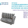 Quinta Studio QP32022 Электропроводка двигателя DAIMLER-MERCEDES D.III, для Roland C.II, Albatros D.I-V, Pfalz D.III/D.XII, Junkers D.1 и др. (Wingnut Wings, Roden) 1/32