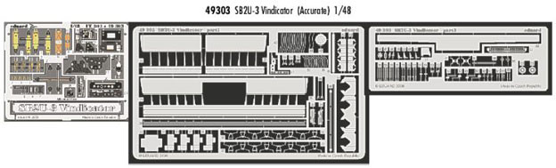 Eduard 49303 SB2U-3 (ACC) фототравление