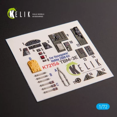 Reskit K72156 TBM-3E - interior 3D (H.2000/HAS) 1/72