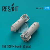 Reskit RS72-0135 FAB 500 M bomb (2 pcs.) 1/72