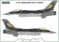 Model Maker Decals D72157 Lockheed-Martin F-16C Fighting Falcon Viper Demo Team 'VENOM' 1/72