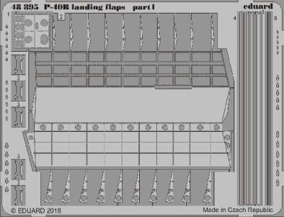 Eduard 48895 P-40B landing flaps 1/48