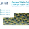 Quinta studio QL32016 Германский WWI 4-цветный Лозенг (верхние поверхности) 1/32