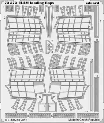Eduard 72572 Il-2M landing flaps