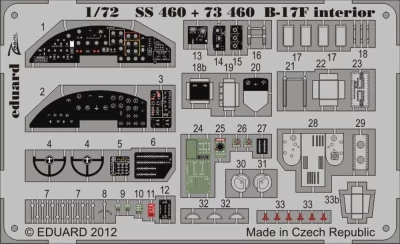Eduard SS460 B-17F interior S.A. (REV) 1/72