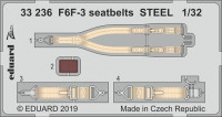 Eduard 33236 1/32 F6F-3 seatbelts STEEL (TRUMP)