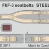 Eduard 33236 1/32 F6F-3 seatbelts STEEL (TRUMP)