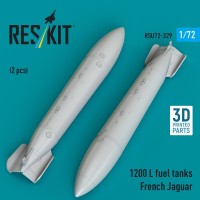 Reskit U72329 1200 L fuel tanks French Jaguar (2 pcs.) 1/72