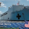 Combrig 70398WL USNS Mercy Hospital Ship, 1986 1/700
