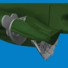 Eduard 6481097 BRASSIN P-40E radiators upgrade set (EDU) 1/48