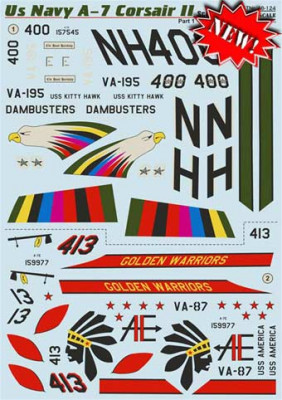 Print Scale 48-124 A-7 Corsair II US Navy (incl.stencils) Part 1 1/48