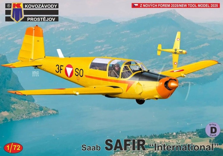 Kovozavody Prostejov 72521 SAAB Safir 'International' (4x camo) 1/72