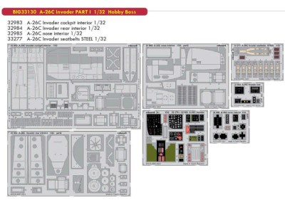 Eduard BIG33130 A-26C Invader PART I (HOBBYB) 1/32