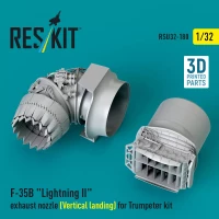 Reskit U32180 F-35B 'Lightning II' exh.nozzle (Vertical) 1/32